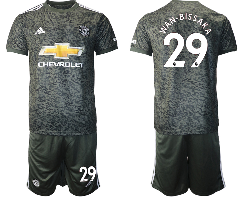 Men 2020-2021 club Manchester United away #29 black Soccer Jerseys